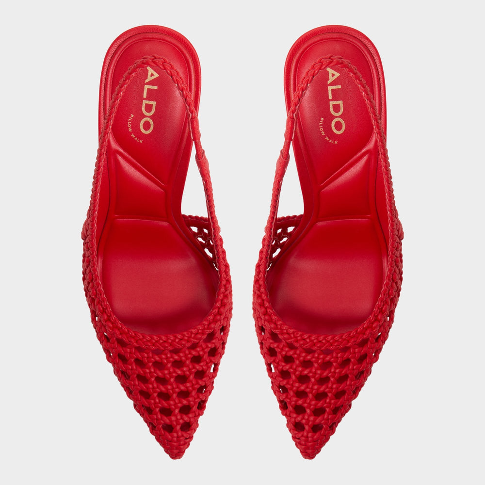 Petras Bright Red Women's Slingbacks - Slingback heel