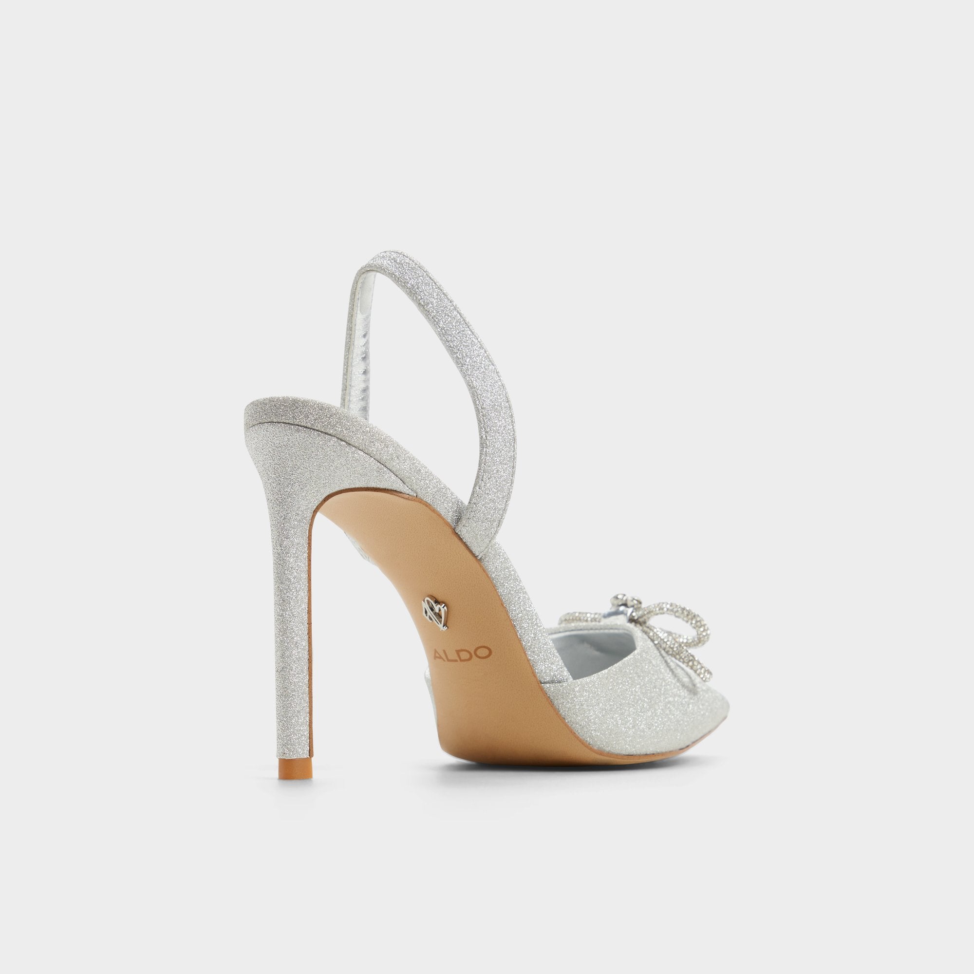 Addie Silver Women's Slingbacks - Slingback heel Stiletto heel