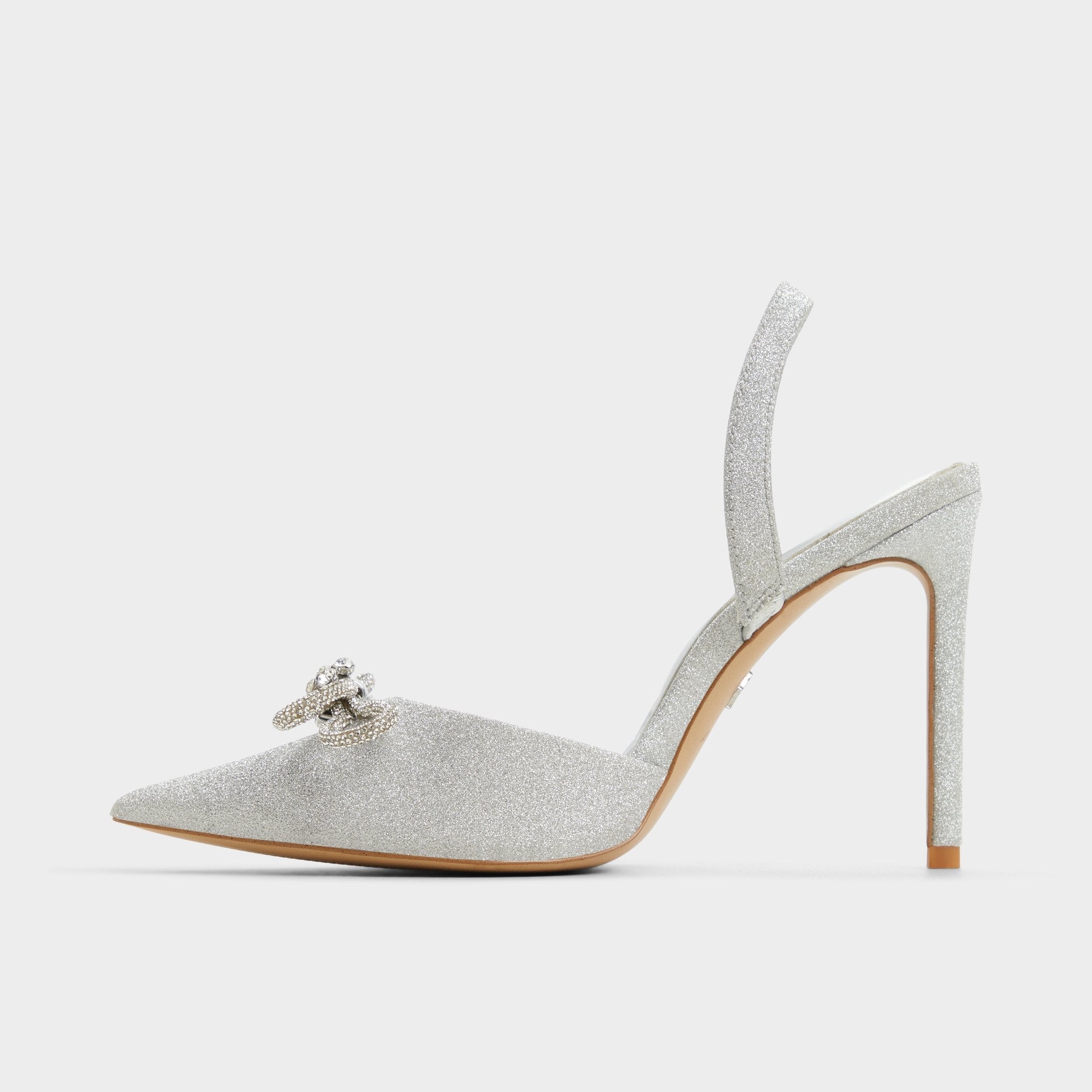 Addie Silver Women's Slingbacks - Slingback heel Stiletto heel