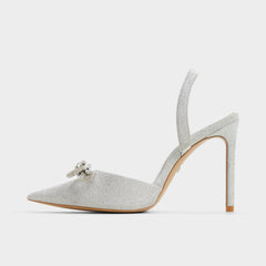 Addie Silver Women's Slingbacks - Slingback heel Stiletto heel