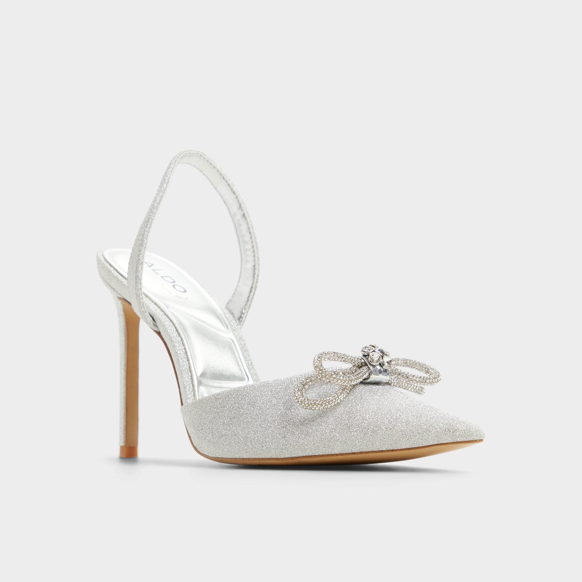 Addie Silver Women's Slingbacks - Slingback heel Stiletto heel
