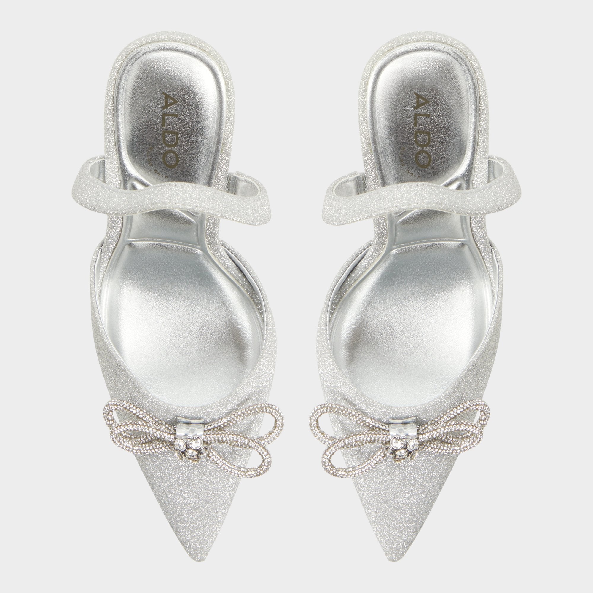 Addie Silver Women's Slingbacks - Slingback heel Stiletto heel