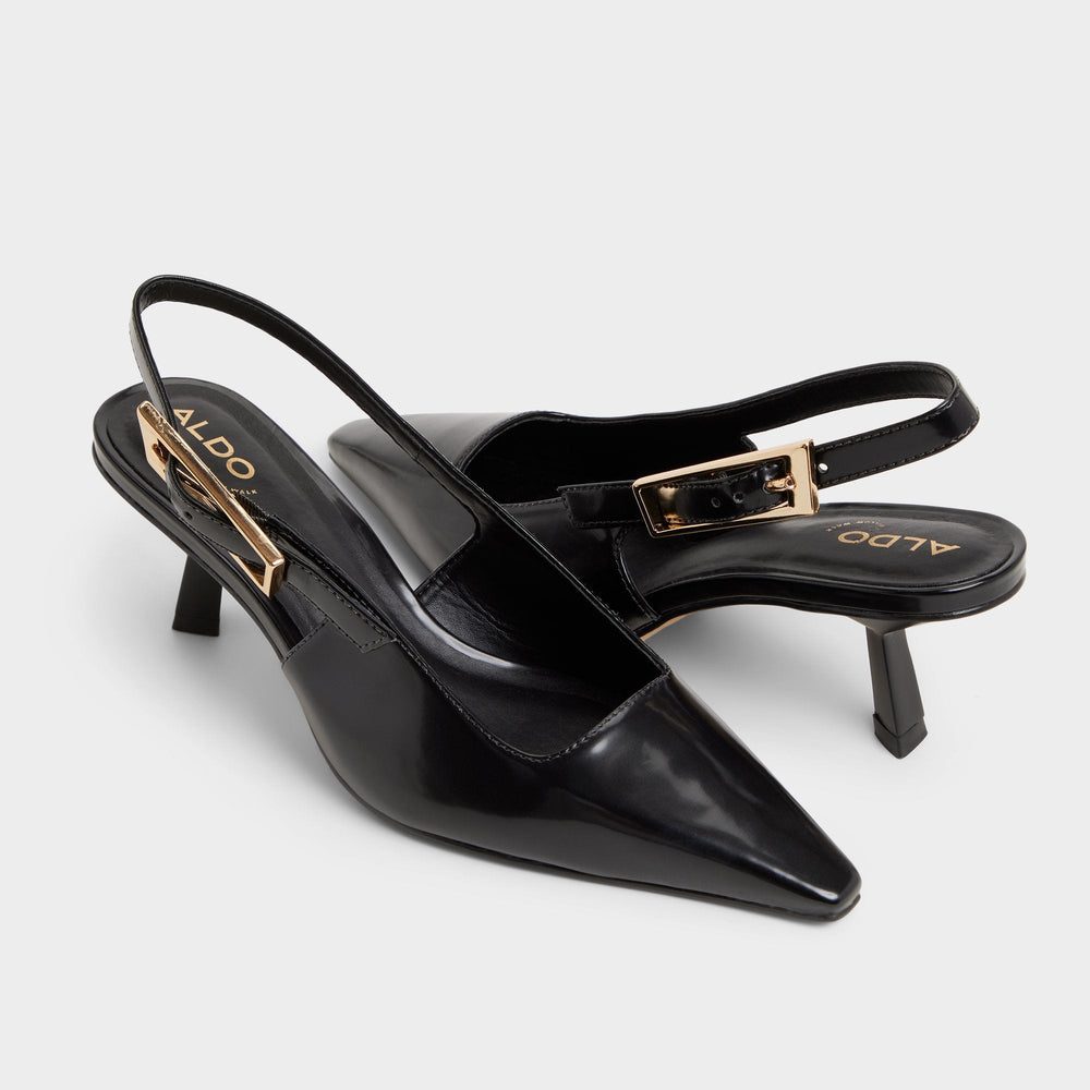 Kitten heel Nealie in Black 14139075 - Slingback heel