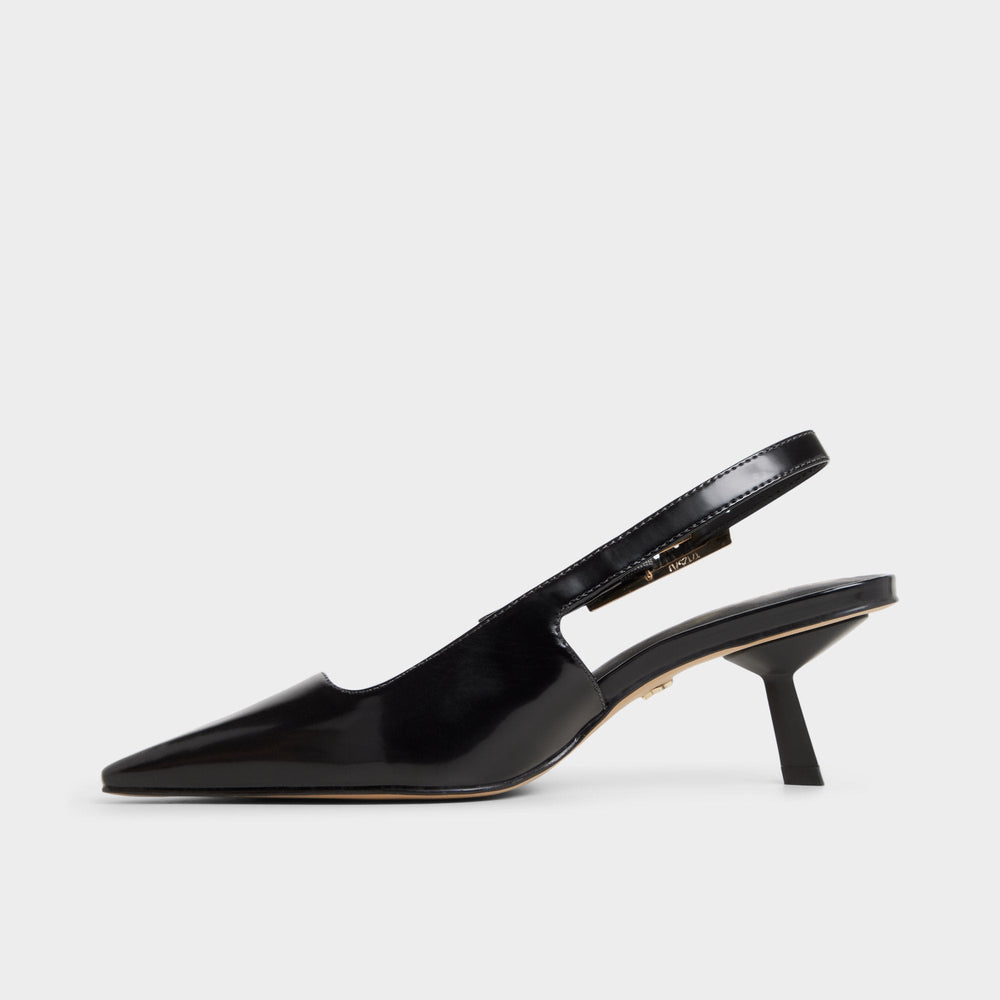 Kitten heel Nealie in Black 14139075 - Slingback heel