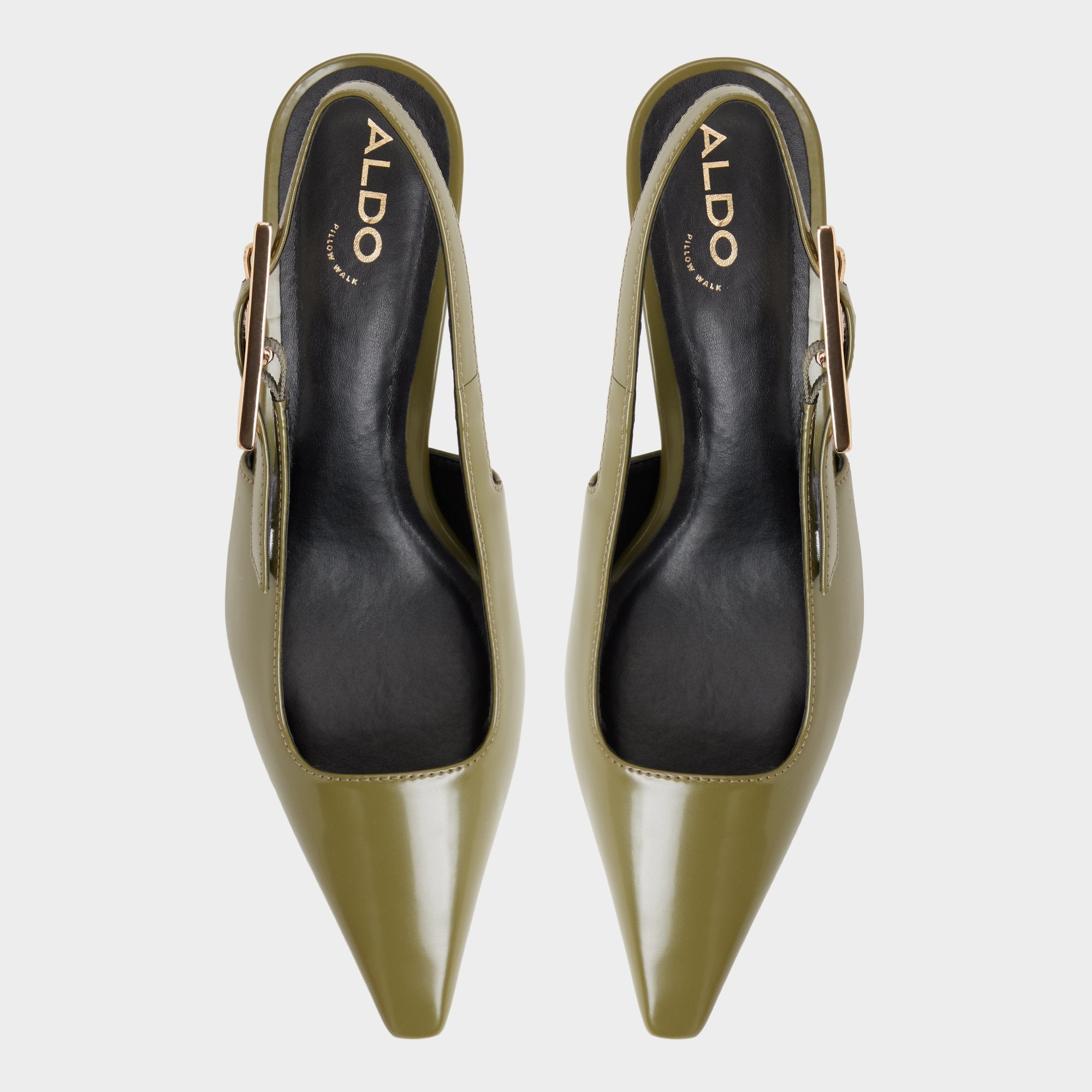 Nealie in Khaki 14139074 - Slingback heel Kitten heel