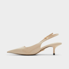 Josita Medium Beige Women's Kitten heels - Slingback heel Kitten heel