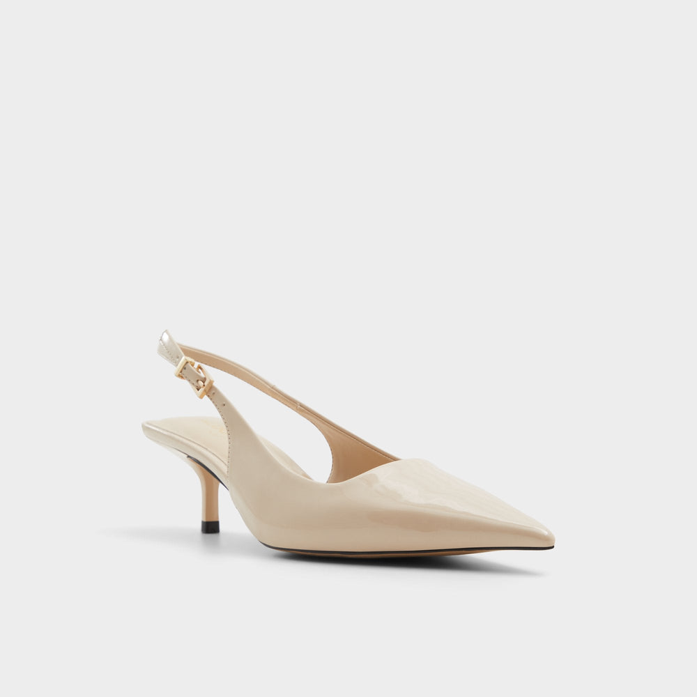 Josita Medium Beige Women's Kitten heels - Slingback heel Kitten heel