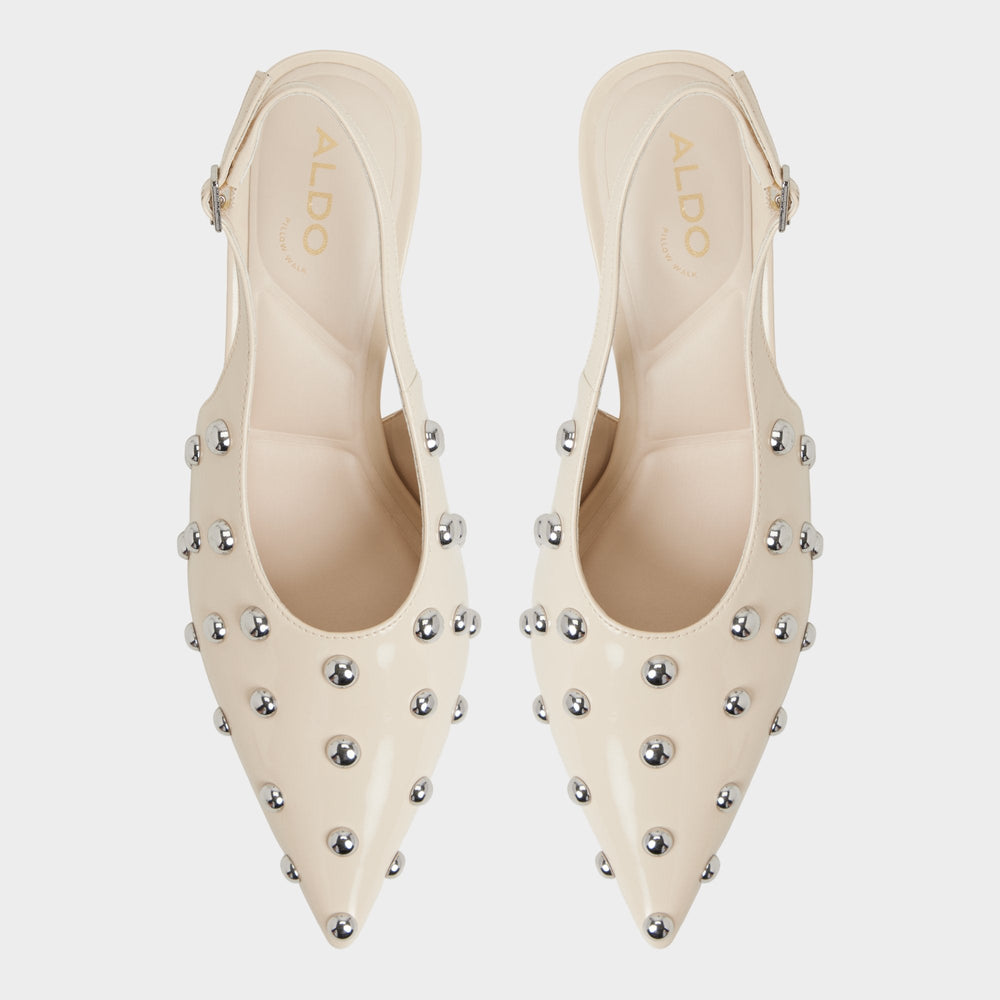 Naiarah in Cream 14118390 - Slingback heel Stiletto heel
