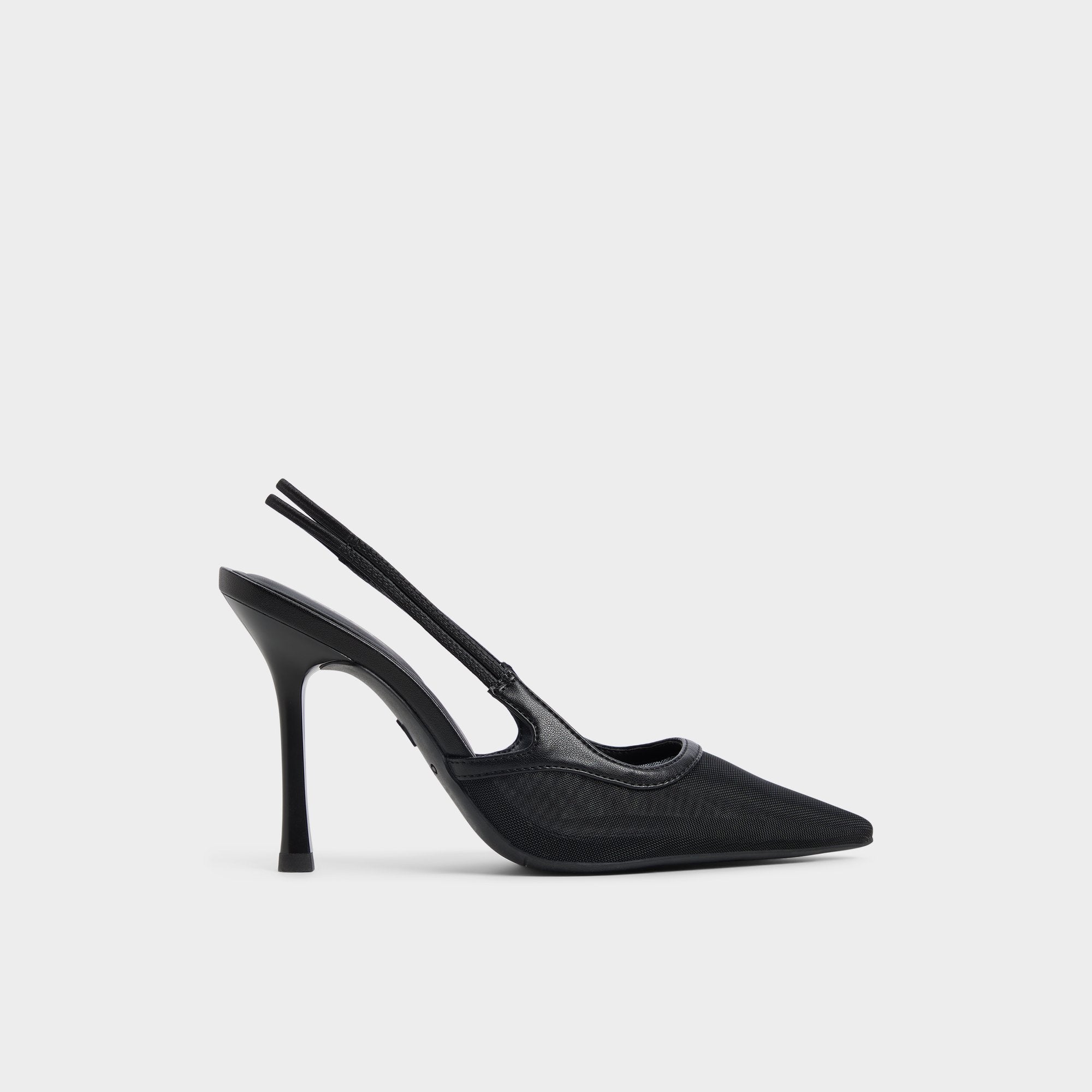 Evania Black Women's Slingbacks - Slingback heel