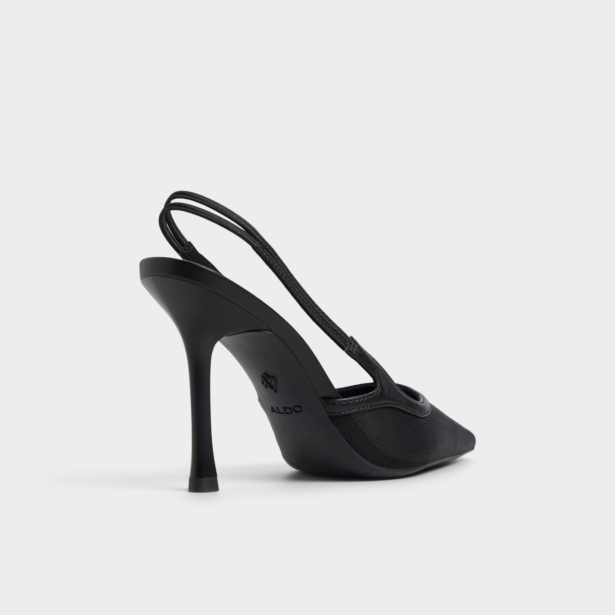 Evania Black Women's Slingbacks - Slingback heel