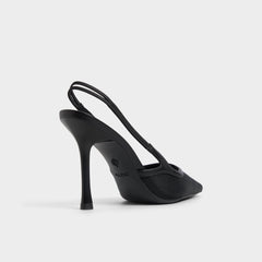 Evania Black Women's Slingbacks - Slingback heel