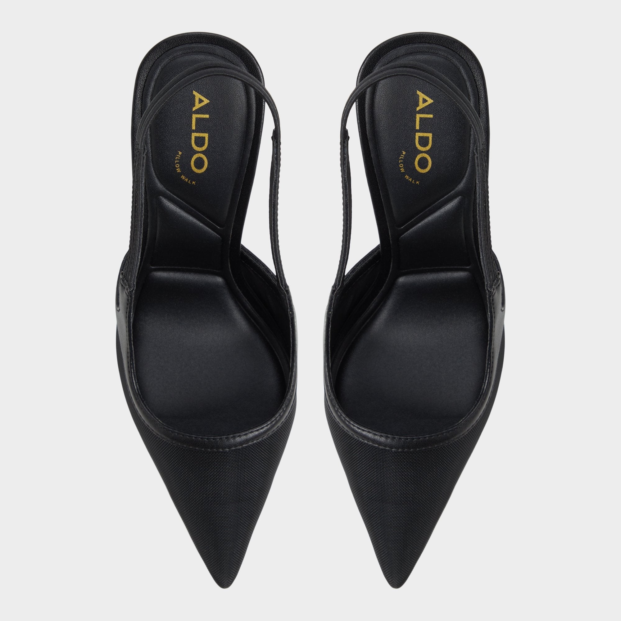 Evania Black Women's Slingbacks - Slingback heel