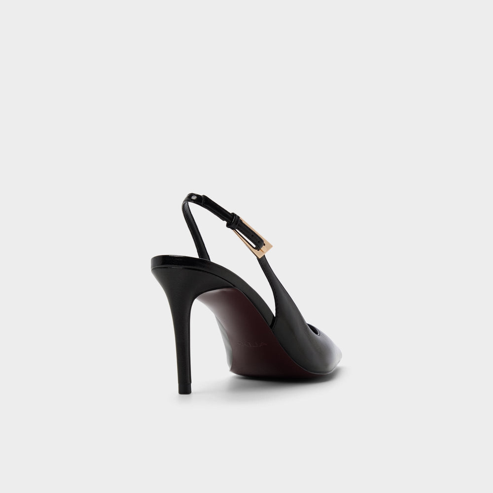 Syliaa in Open Black - Slingback heel