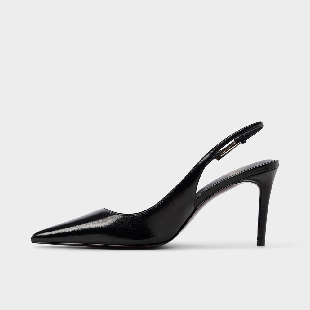 Syliaa in Open Black - Slingback heel