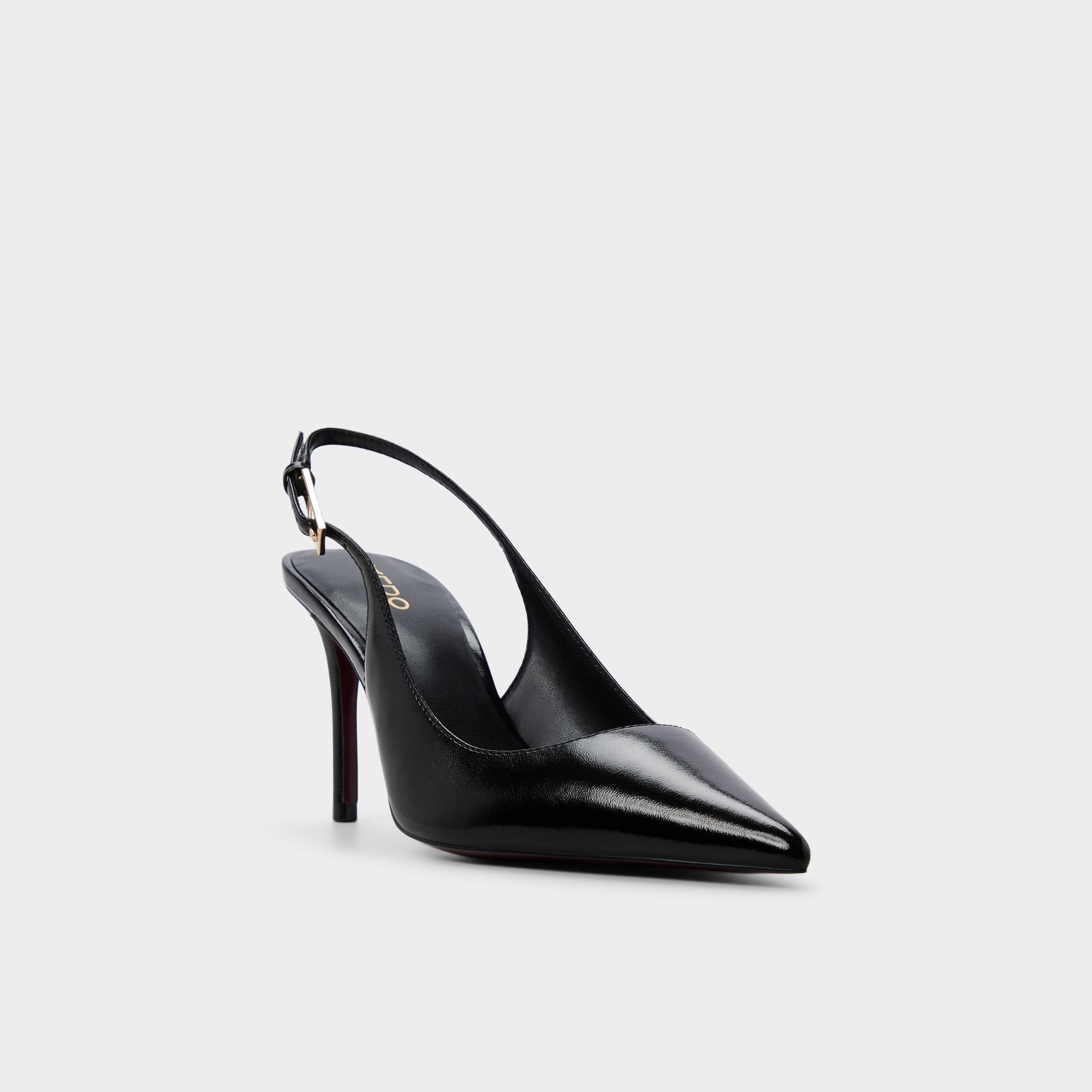 Syliaa in Open Black - Slingback heel