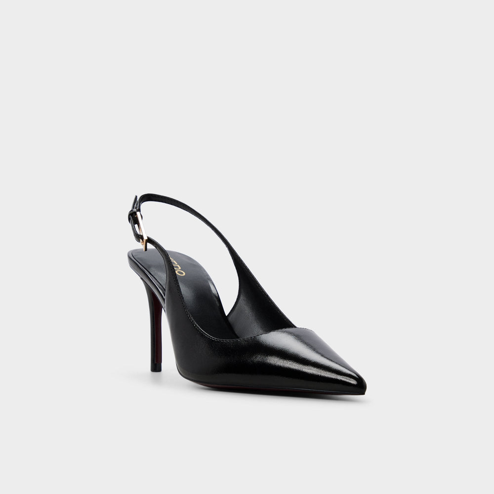 Syliaa in Open Black - Slingback heel