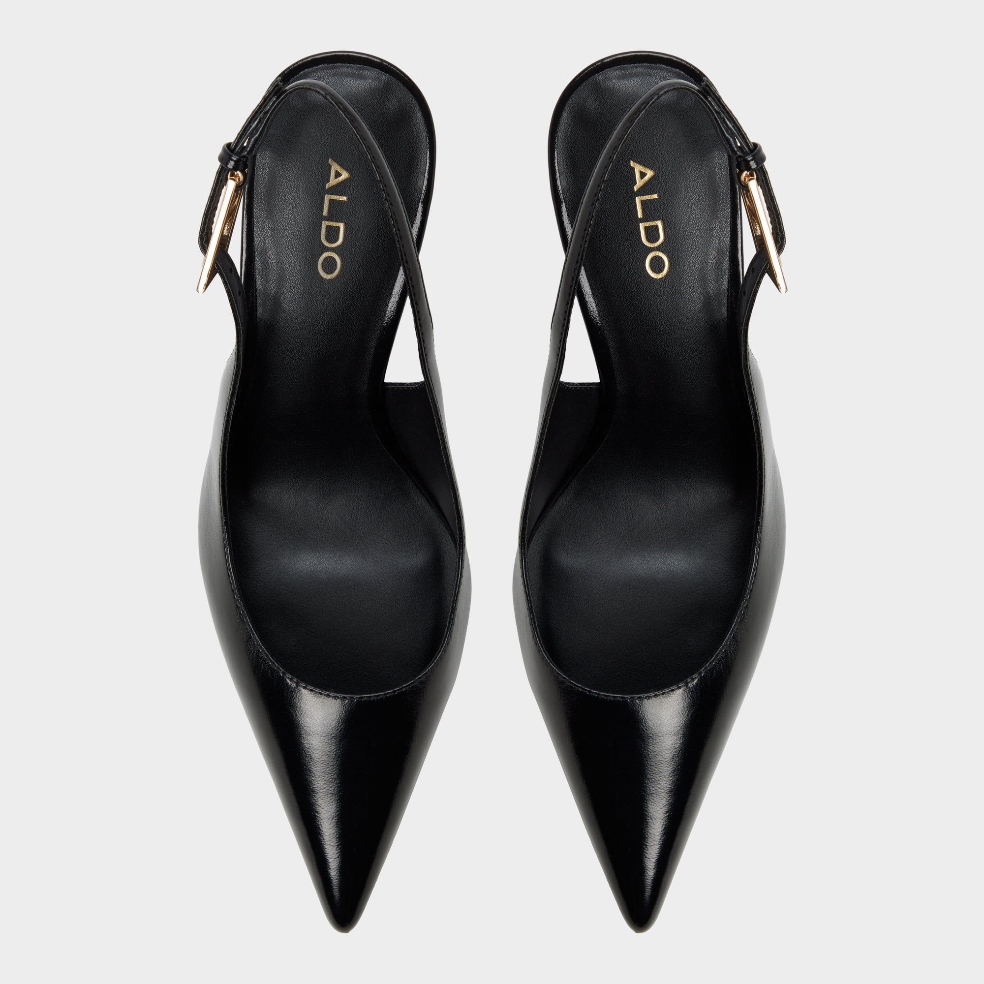 Syliaa in Open Black - Slingback heel