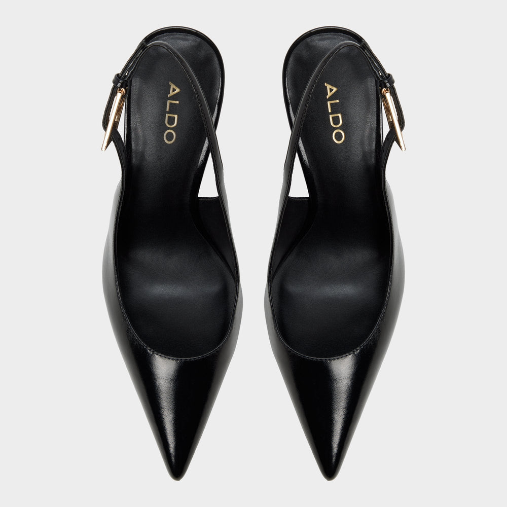 Syliaa in Open Black - Slingback heel