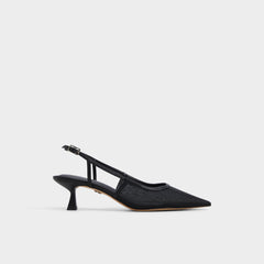 Kitten heel Maxina Black Women's Kitten heels - Slingback heel