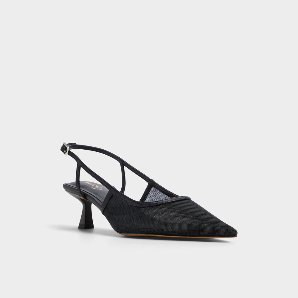 Kitten heel Maxina Black Women's Kitten heels - Slingback heel