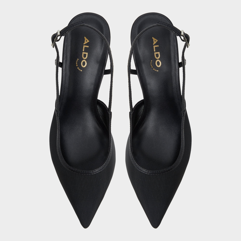 Kitten heel Maxina Black Women's Kitten heels - Slingback heel