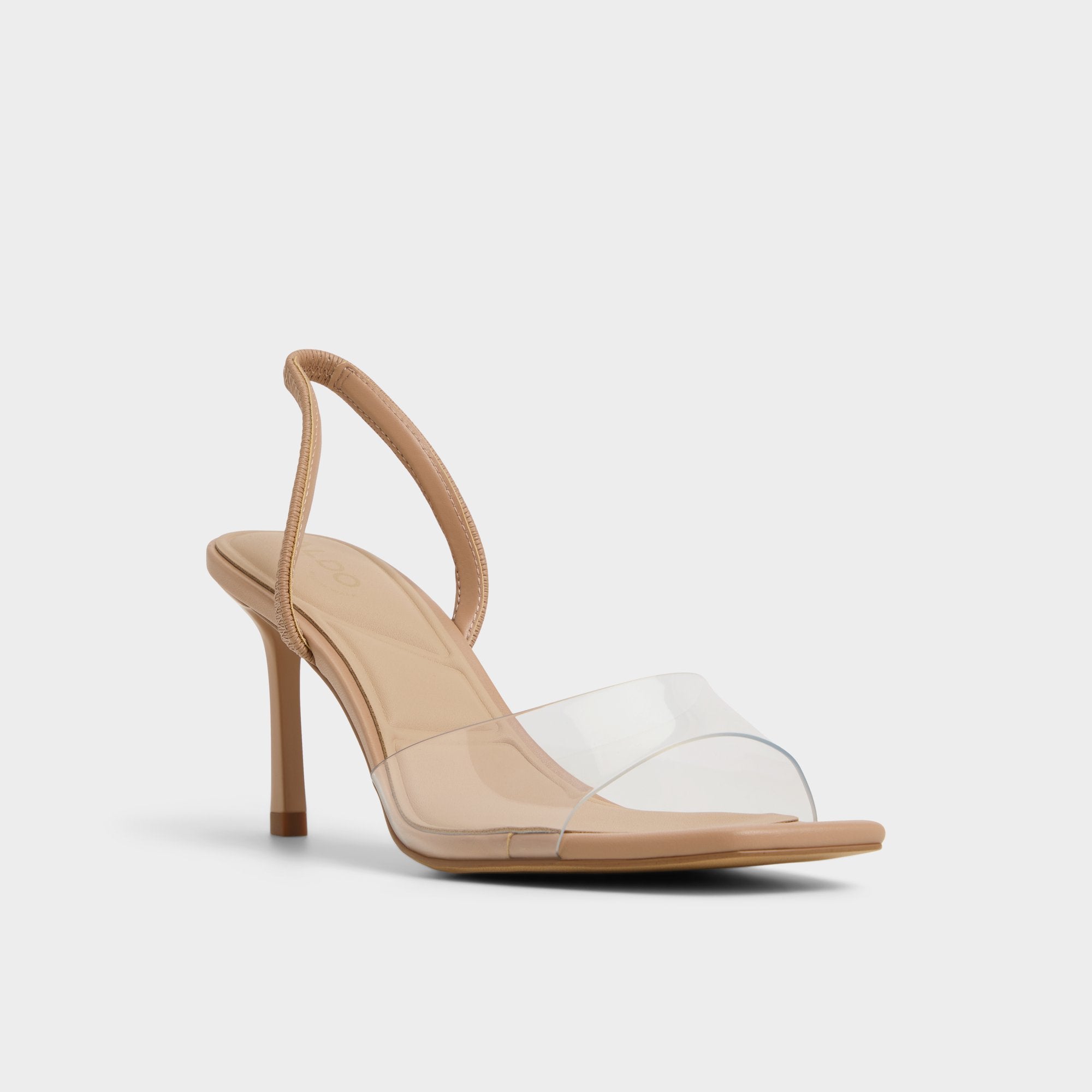 Andyana Beige Women's Strappy sandals - Slingback heeled sandal Stiletto heel