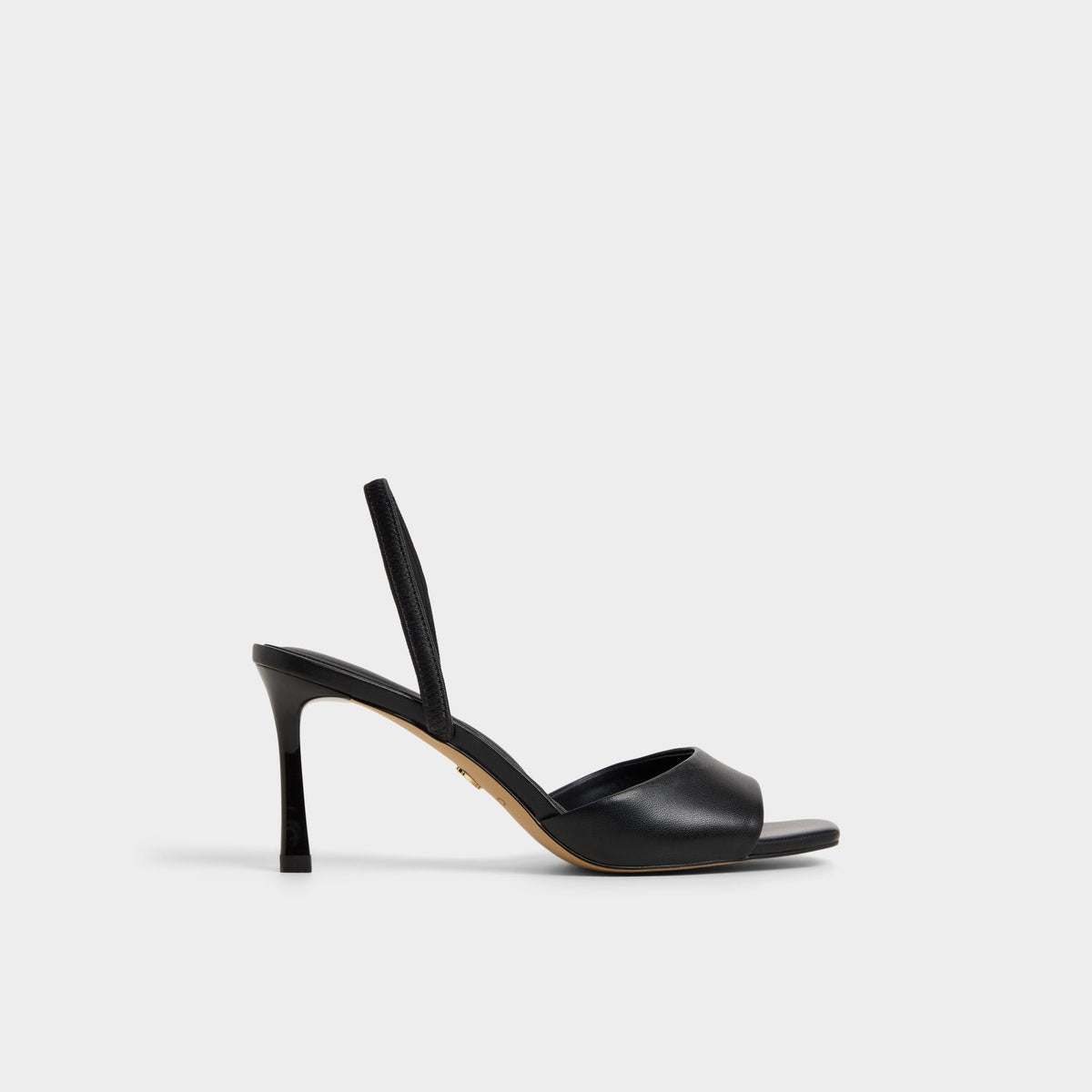 Stiletto heel Andya Black Women's Strappy sandals - Slingback heeled sandal