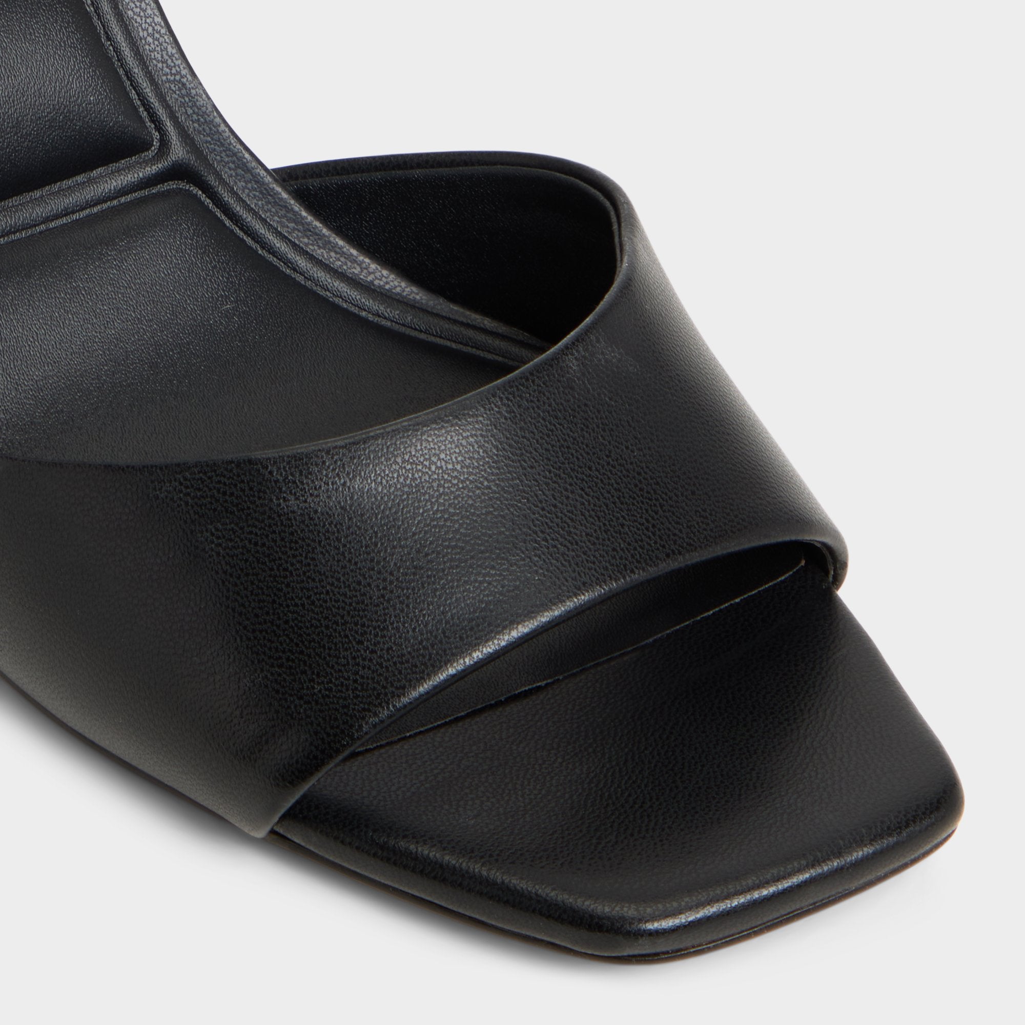 Stiletto heel Andya Black Women's Strappy sandals - Slingback heeled sandal