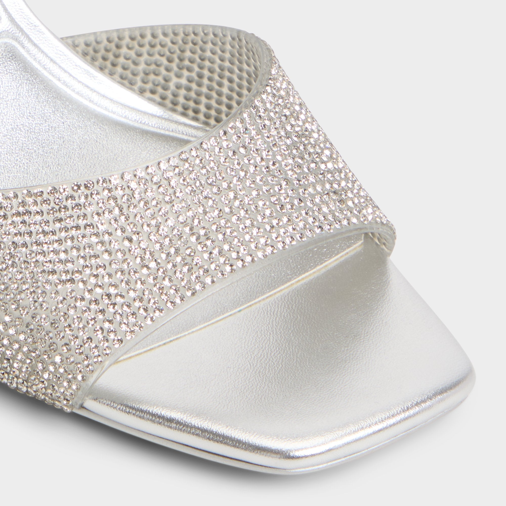 Stiletto heel Andyana Silver Women's Strappy sandals - Slingback heeled sandal