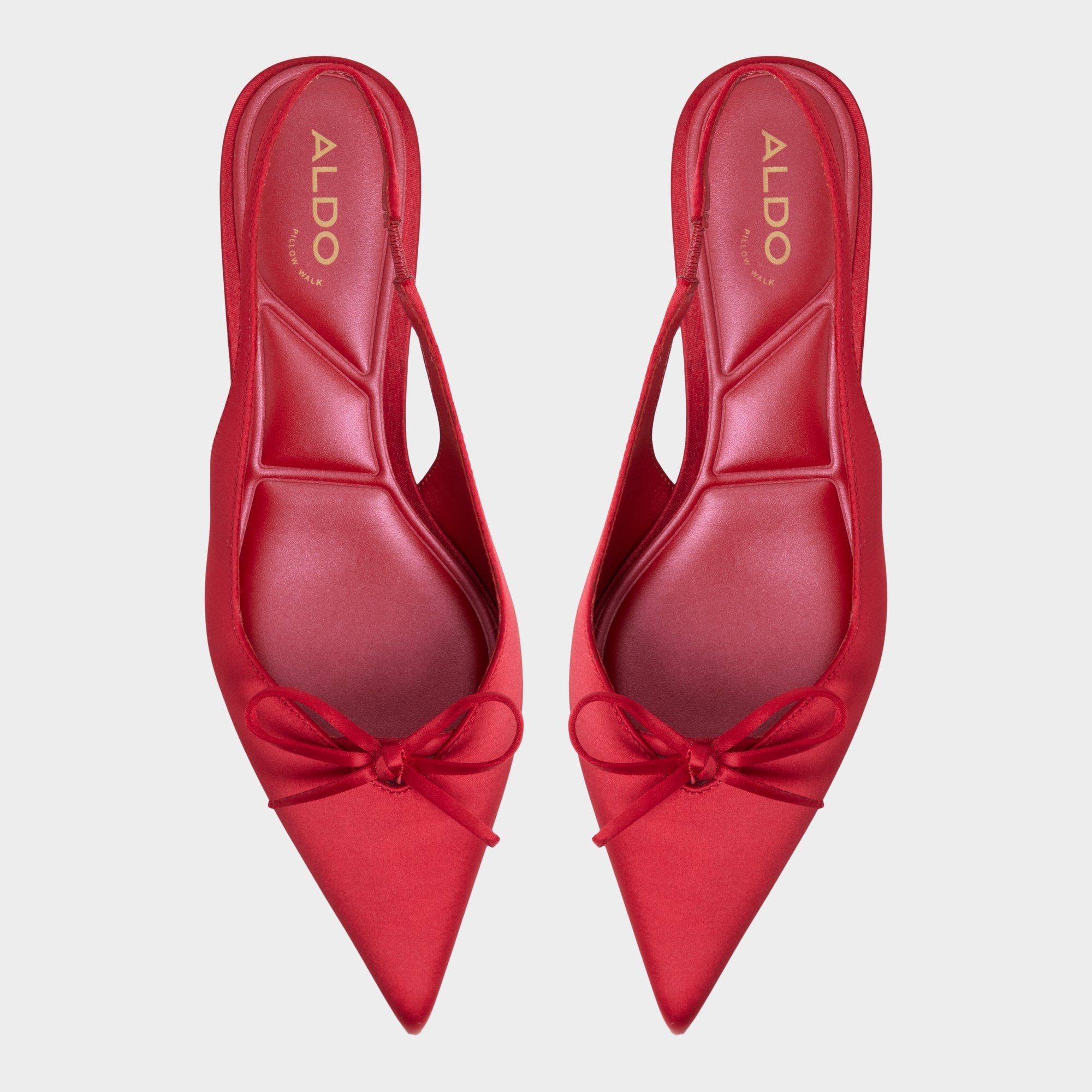 Kitten heel Azizza in Dark Red - Slingback heel