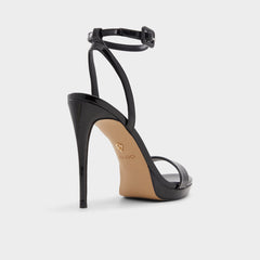 Katelina Black Women's Heeled sandals - Strappy heeled sandal Stiletto platform