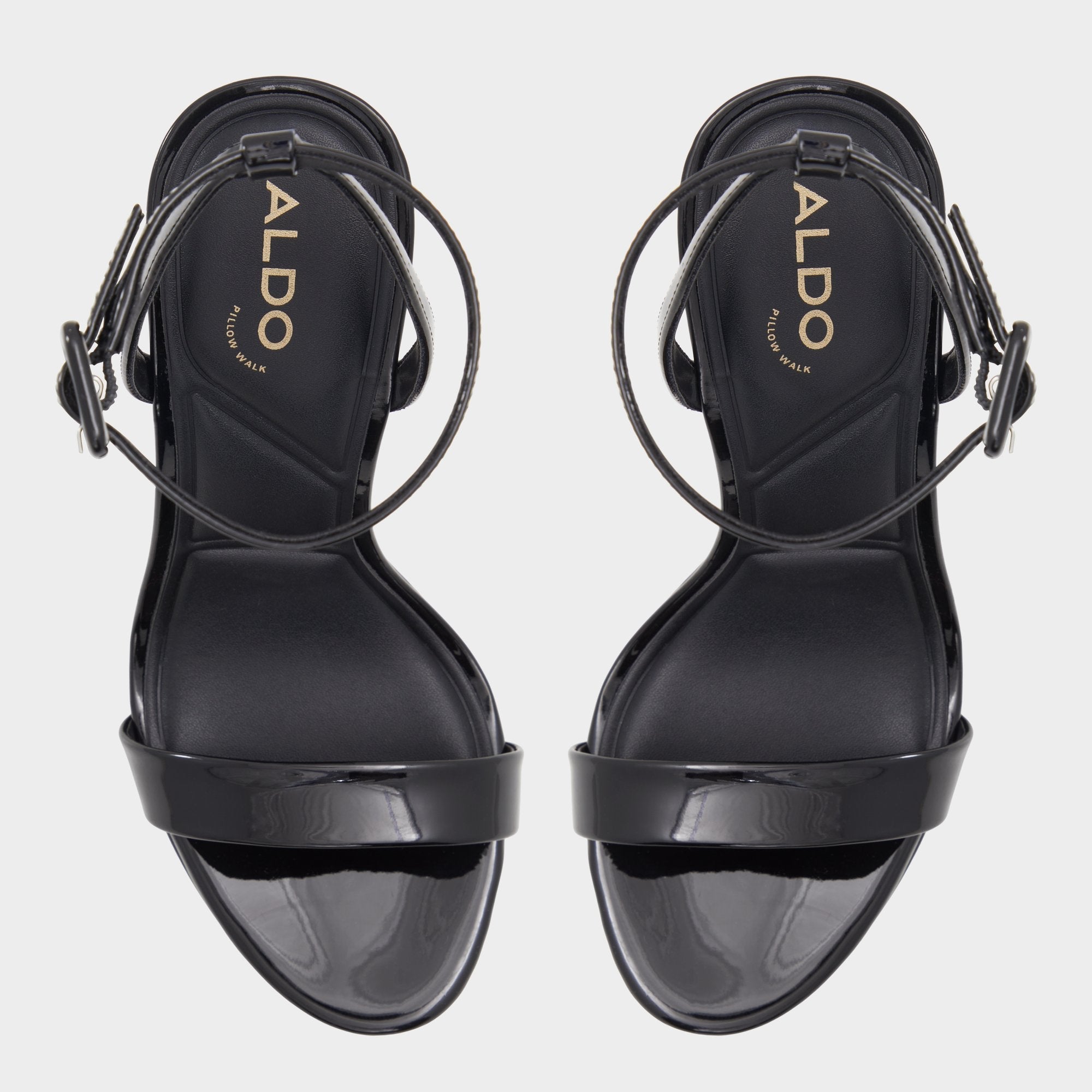 Katelina Black Women's Heeled sandals - Strappy heeled sandal Stiletto platform
