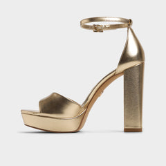 Enaegyn 2.0 in Gold - Strappy heeled sandal Platform