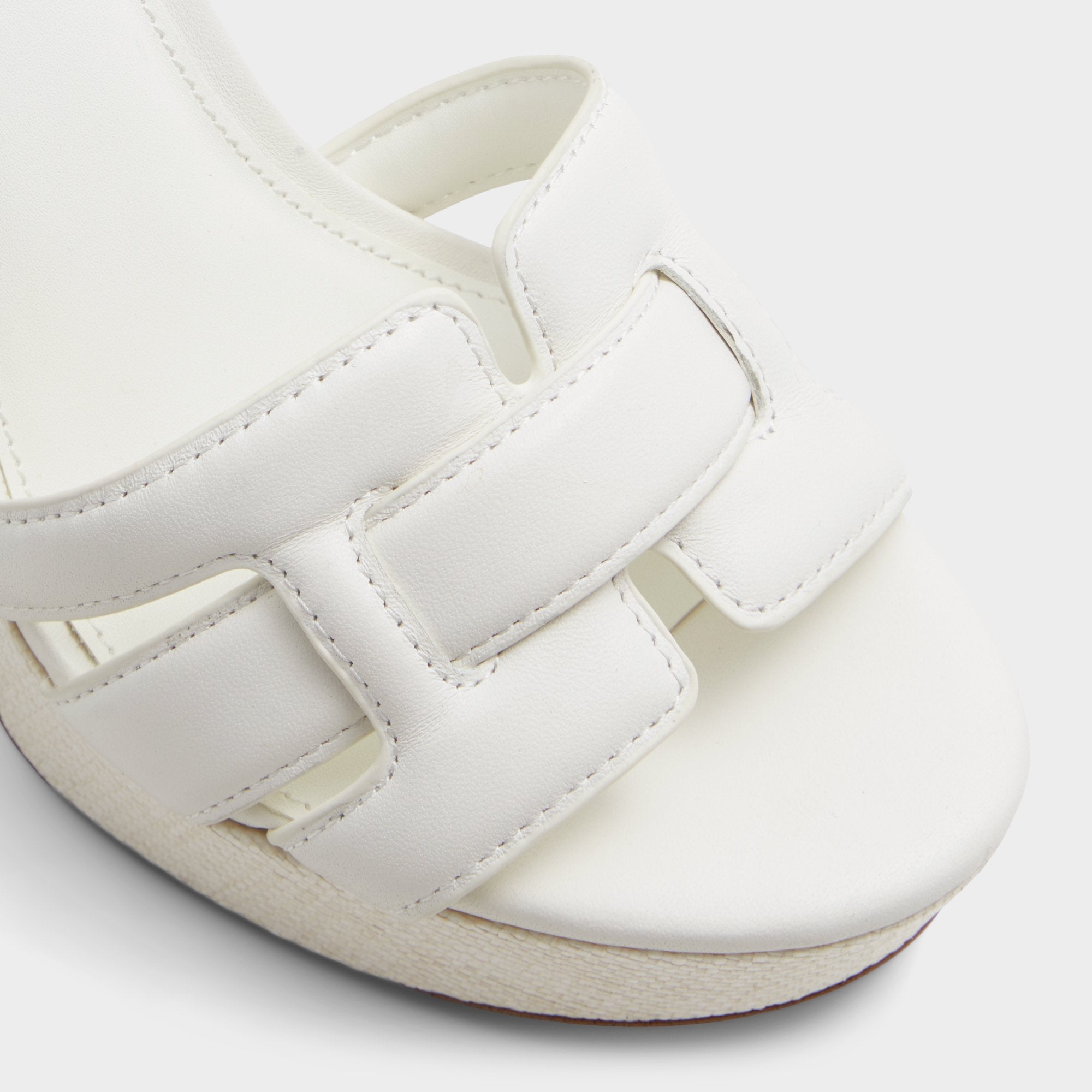 Platform Valaberel Open White Women's Platform sandals - Strappy heeled sandal