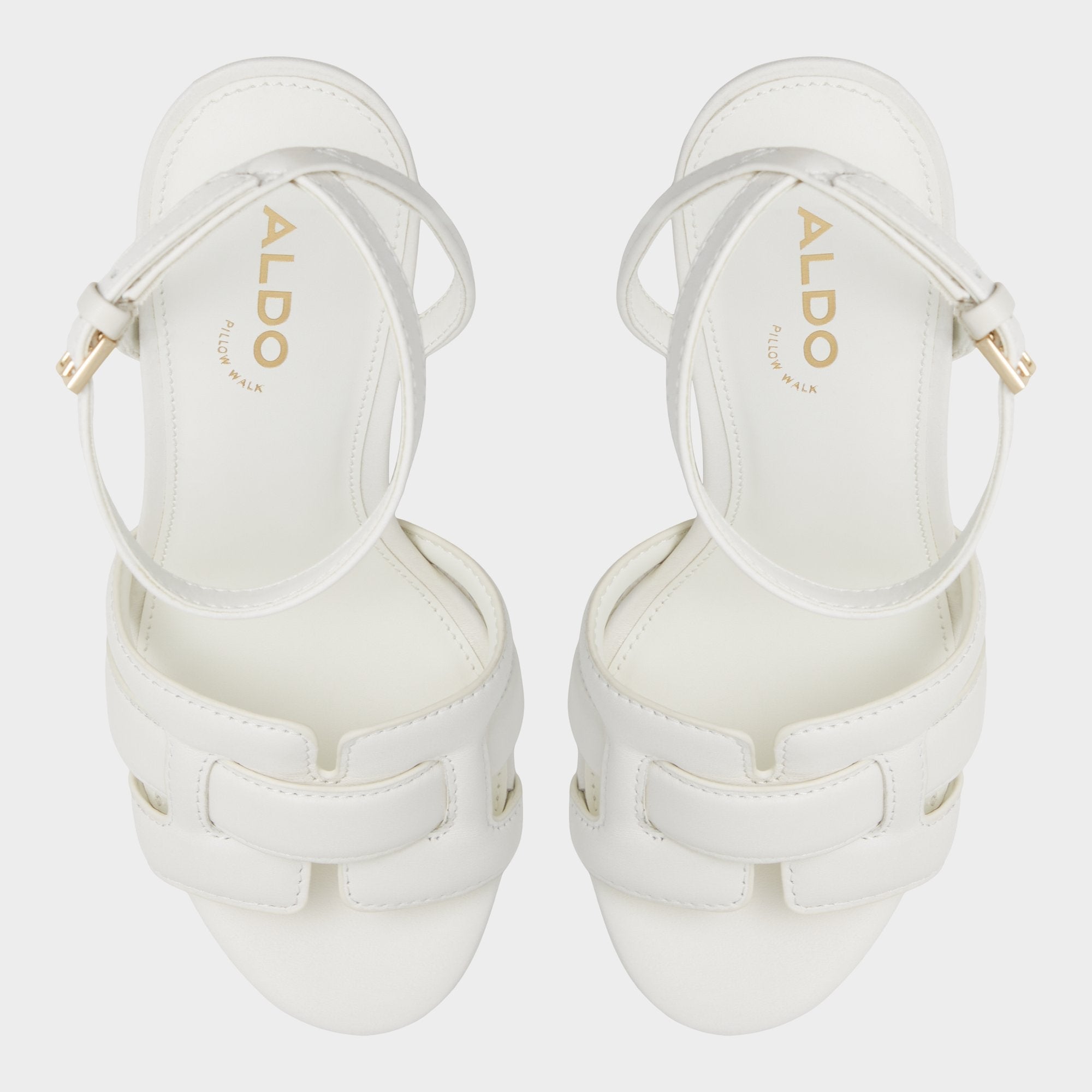 Platform Valaberel Open White Women's Platform sandals - Strappy heeled sandal