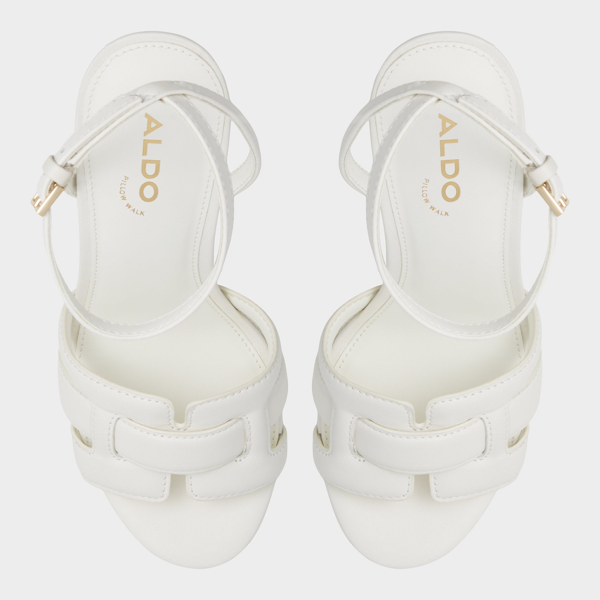 Platform Valaberel Open White Women's Platform sandals - Strappy heeled sandal