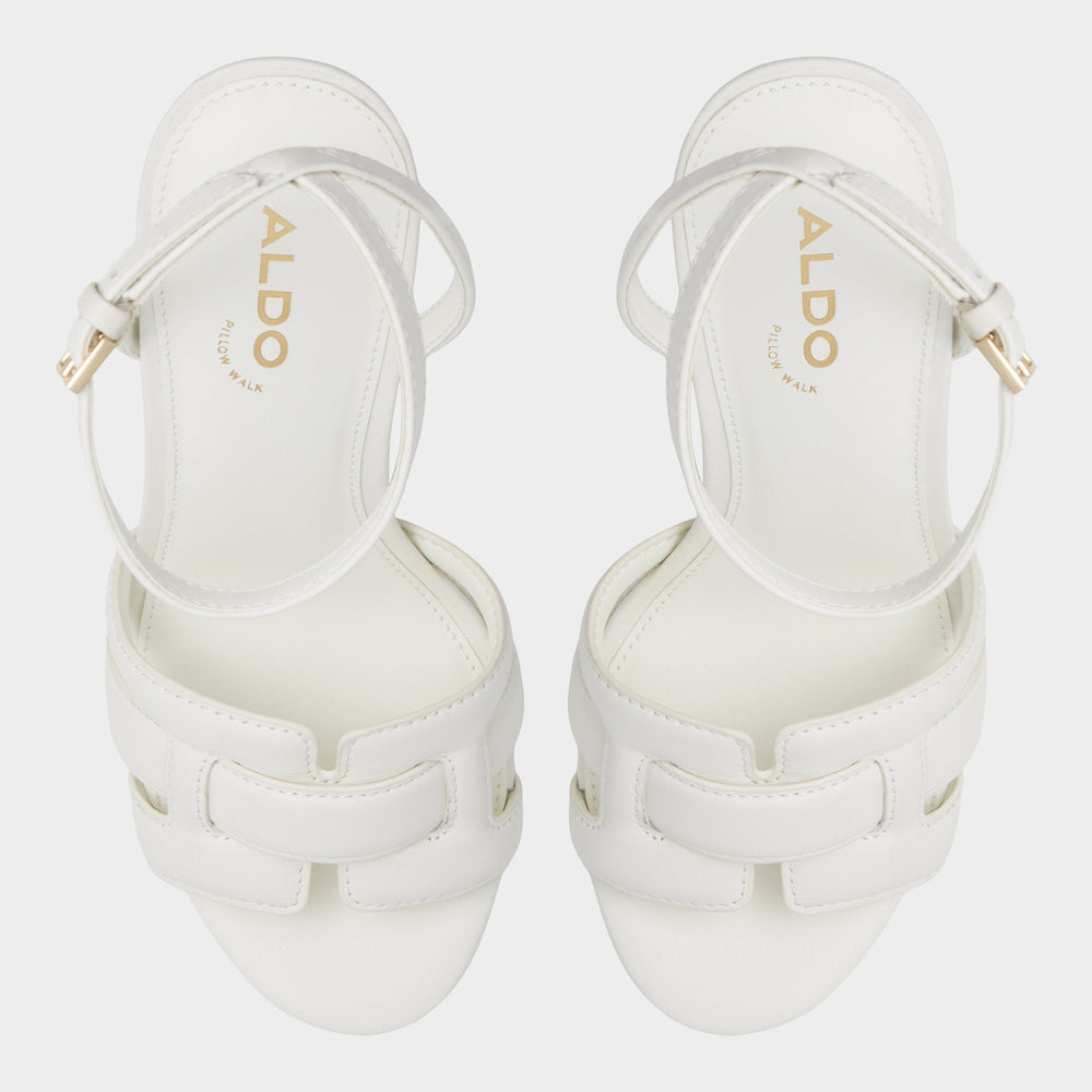 Platform Valaberel Open White Women's Platform sandals - Strappy heeled sandal