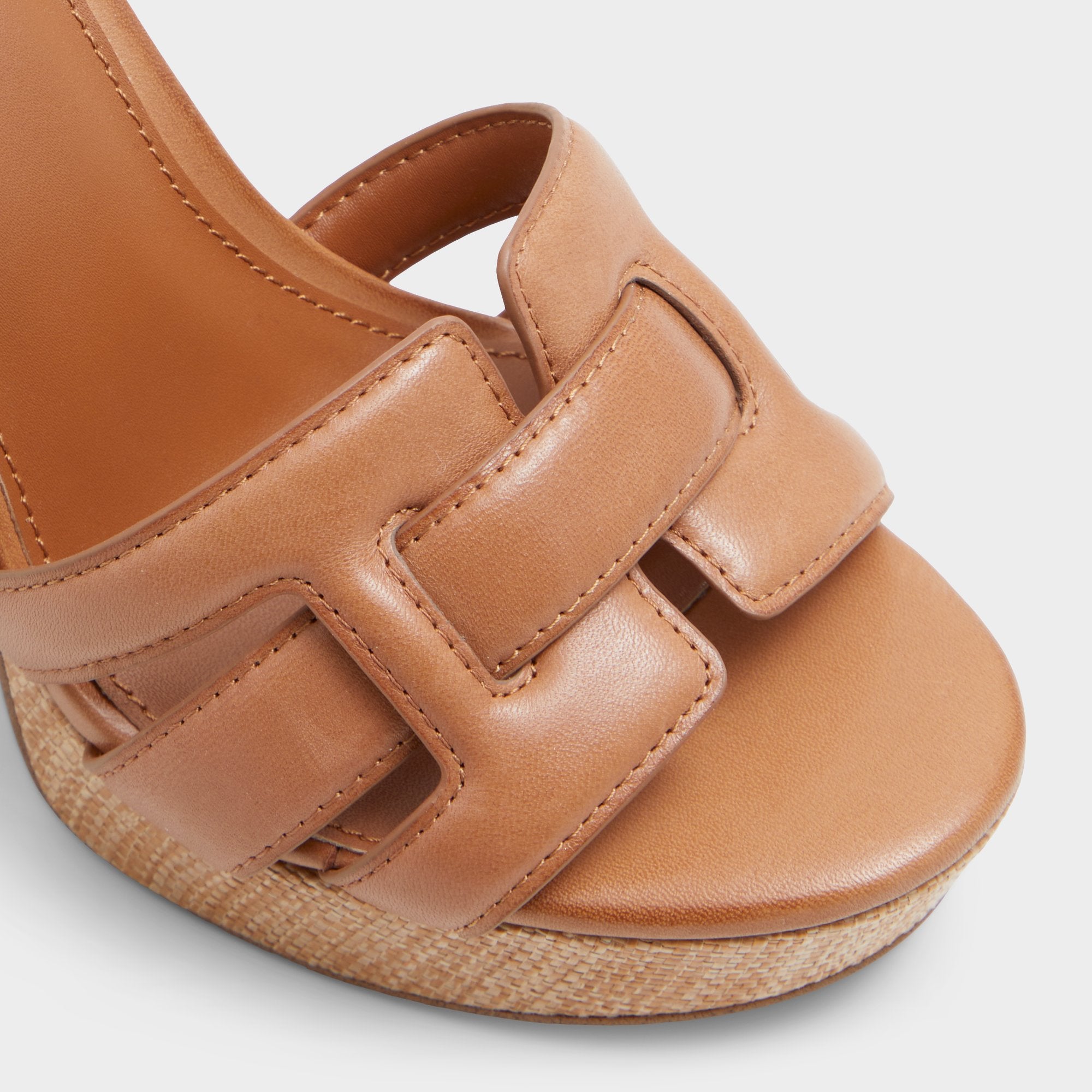 Valaberel Medium Brown Women's Platform sandals - Strappy heeled sandal Platform
