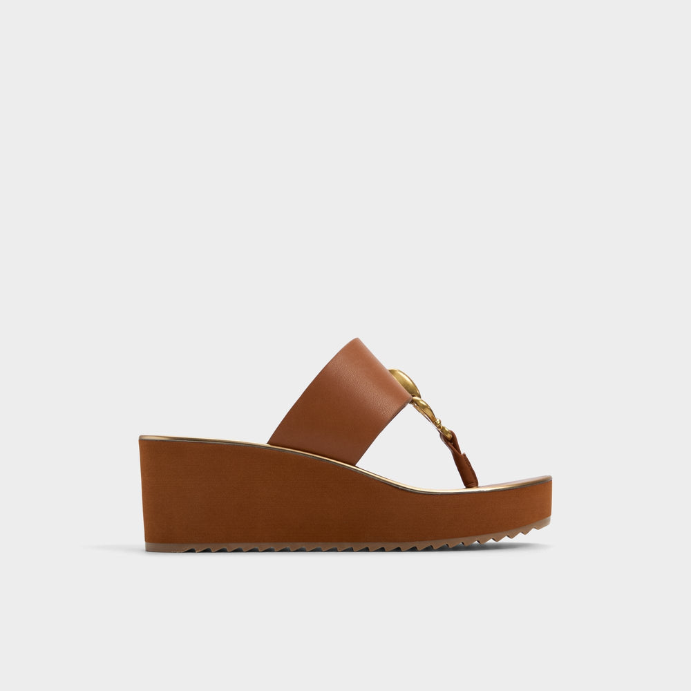 Penelopy Medium Brown Women's Platform sandals - Wedge sandal Wedge heel