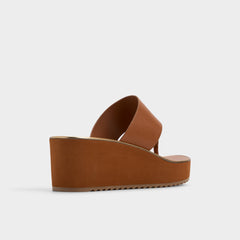 Penelopy Medium Brown Women's Platform sandals - Wedge sandal Wedge heel
