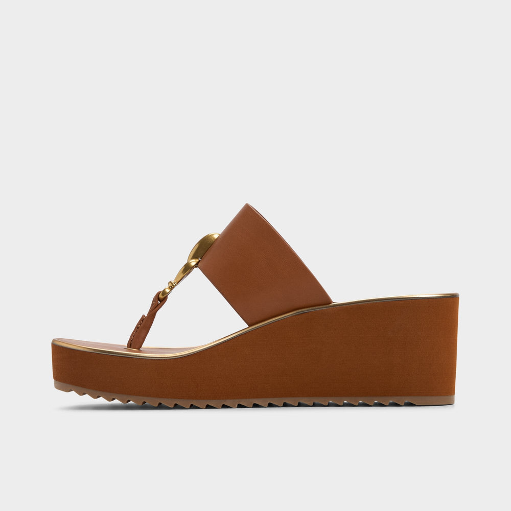 Penelopy Medium Brown Women's Platform sandals - Wedge sandal Wedge heel