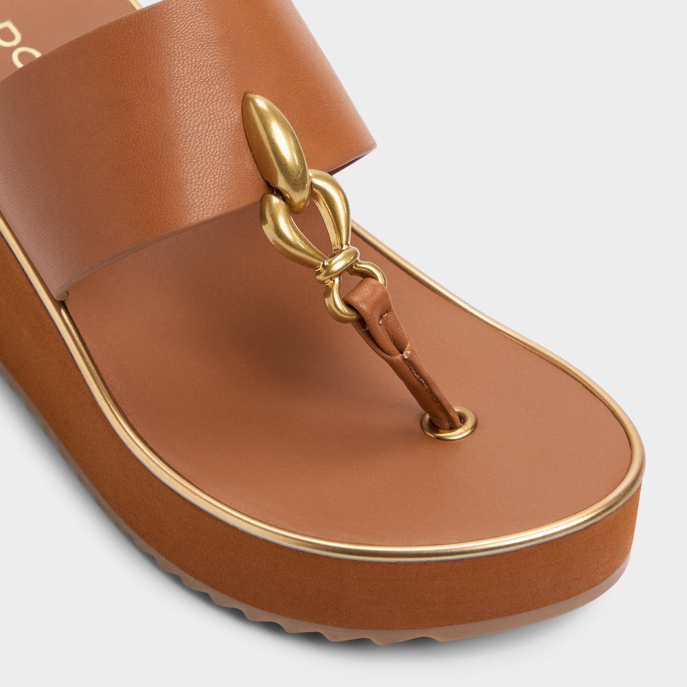 Penelopy Medium Brown Women's Platform sandals - Wedge sandal Wedge heel