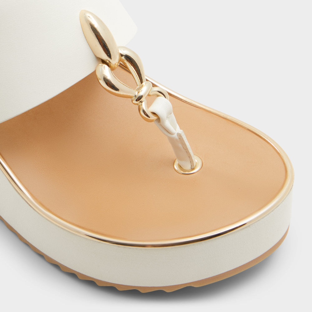 Penelopy White Women's Wedges - Wedge sandal Wedge heel
