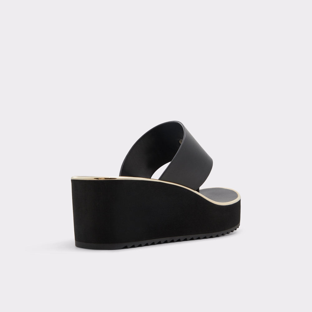 Penelopy Black Women's Wedges - Wedge sandal Wedge heel