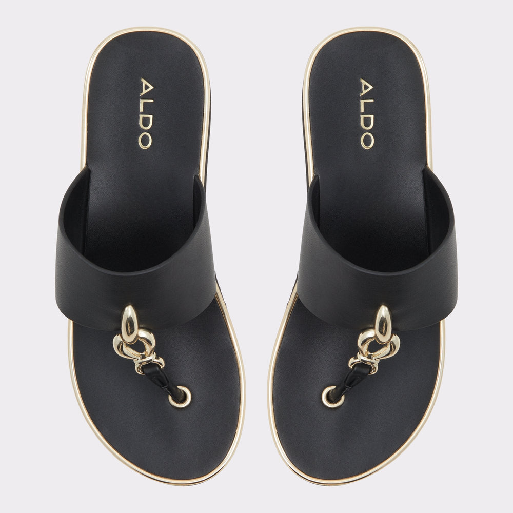 Penelopy Black Women's Wedges - Wedge sandal Wedge heel