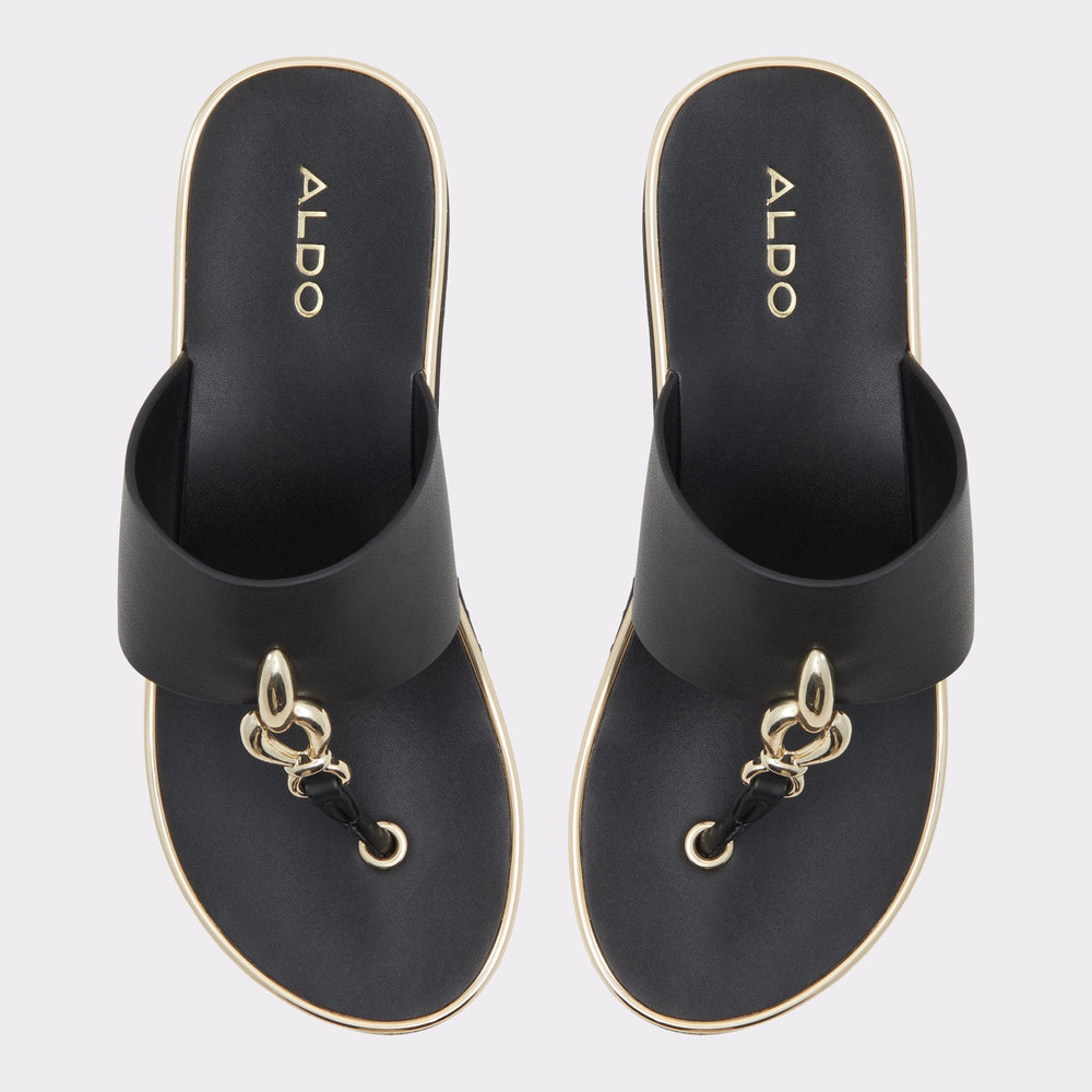 Penelopy Black Women's Wedges - Wedge sandal Wedge heel