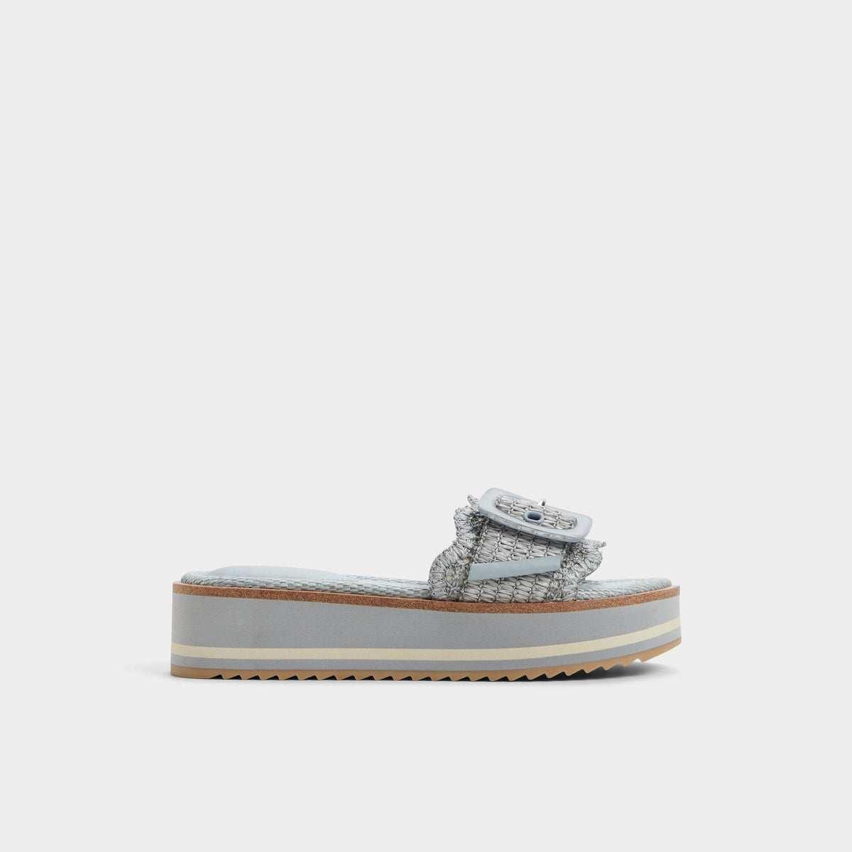 Platform Wavynelly Other Blue Women's Flats - Slide sandal