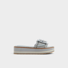 Platform Wavynelly Other Blue Women's Flats - Slide sandal