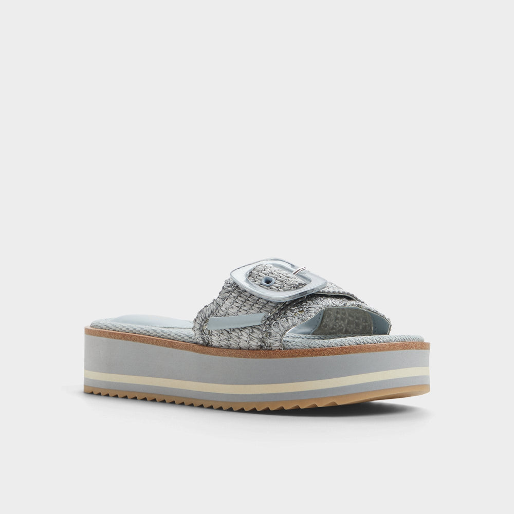 Platform Wavynelly Other Blue Women's Flats - Slide sandal
