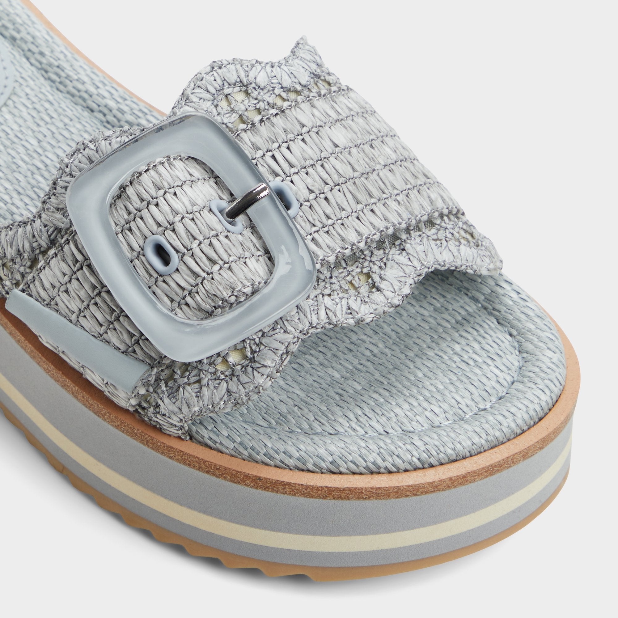 Platform Wavynelly Other Blue Women's Flats - Slide sandal